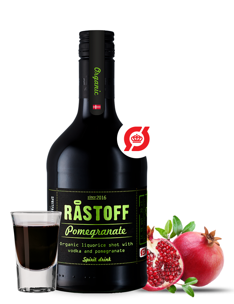 Økologisk Råstoff Pomegranate lakridsshot